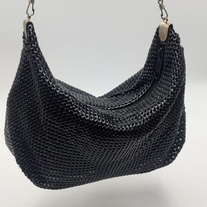 Vintage Black Metal Mesh Bag